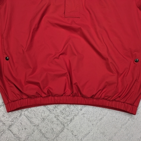 Footjoy Jacket Men's L Red Dryjoys Golf Pullover ½ Zip Short Sleeve Weatherproof - Picture 3 of 10